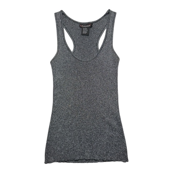 Takeout Tops - Vintage 90s Takeout Metal Ribbed Tank Top Size Medium